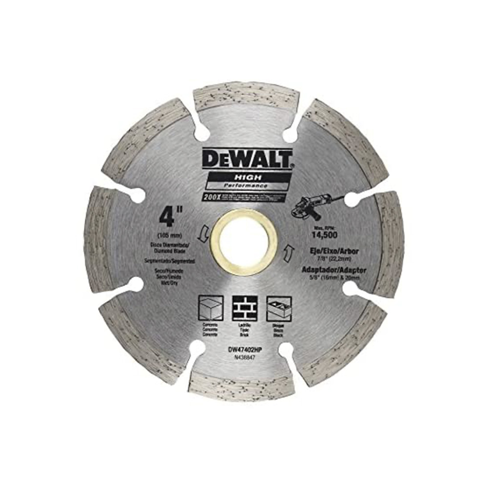 [H1821699] Disco Diamante Segmentado Concreto Dw 4 Dw47402hp. Industrial. X 0. 080 7/8