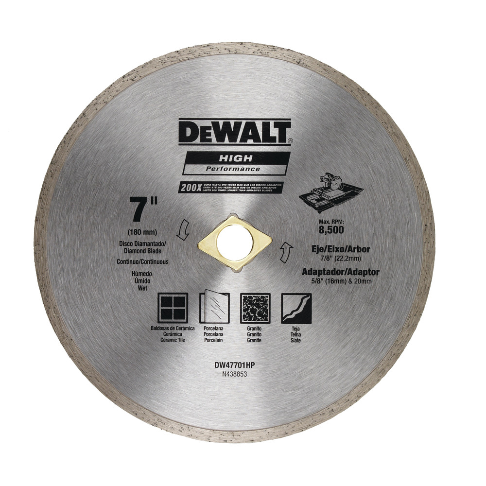 [H1821704] Disco Diamante Continuo Concreto 7 Dw47701hp. Industrial. X 7/8