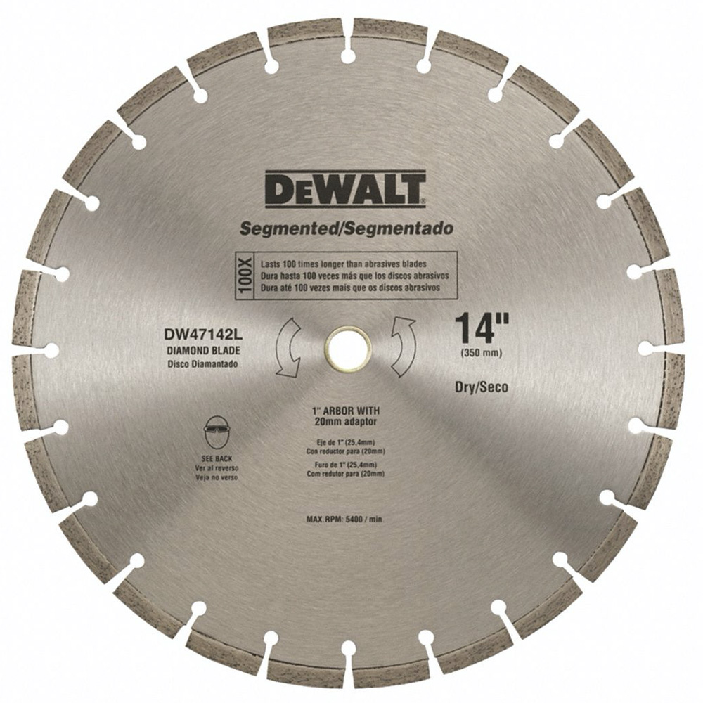 [H1821713] Disco Diamante Segmentado Concreto Dw 14 Dw47142hp. Industrial. X 1