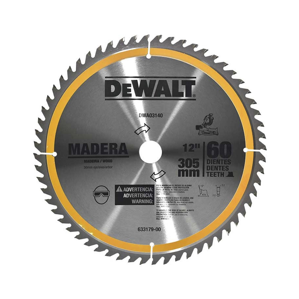 [H1822002] Disco Sierra Madera Dw 12x60d Dwa03140. Carburo De Tungsteno. 12 X 60d