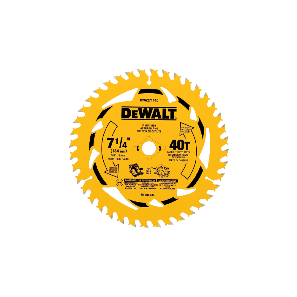 [H1822209] DISCO CARBURO DEWALT 7-1/4"X40D DWA271440