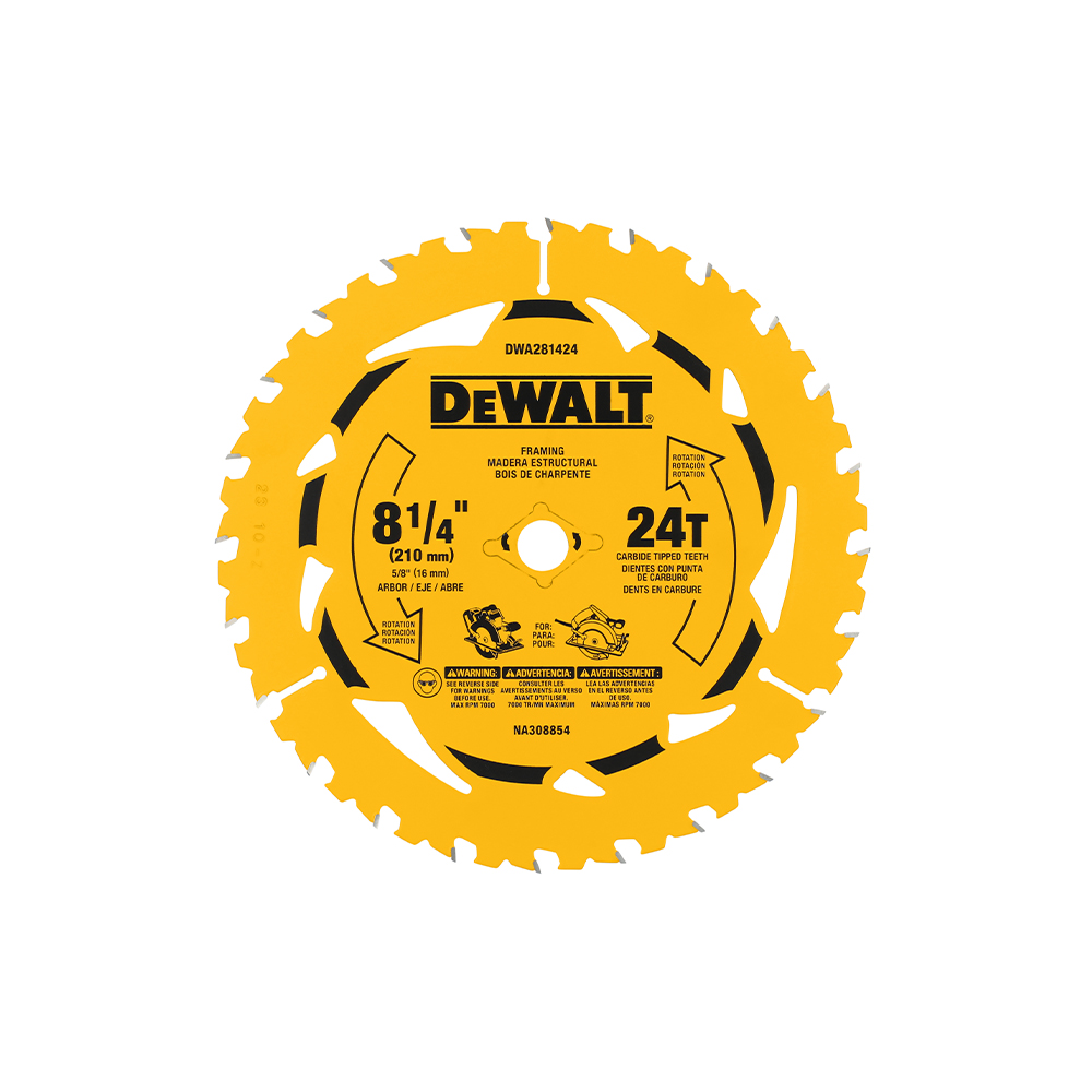 [H1822210] DISCO CARBURO DEWALT 8-1/4" X24D DWA281424