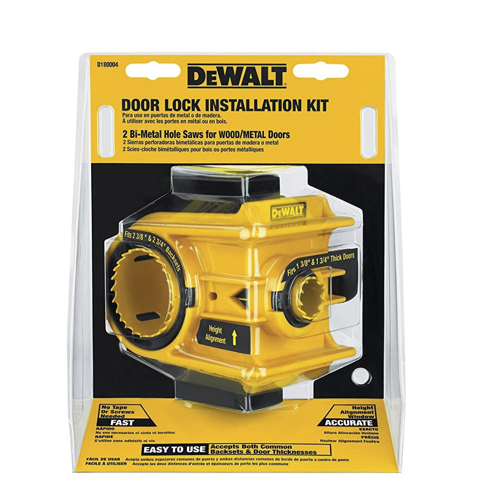 [H1822400] Juego Inst. Cerradura Dewalt Dw180004