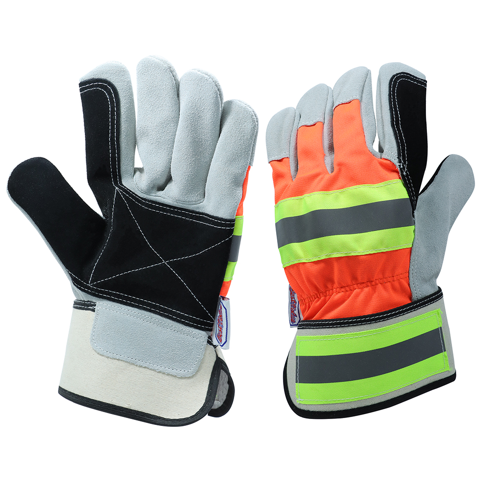 [H19102] Guantes Reflectivo De Cuero. 10-5/8(270mm)
