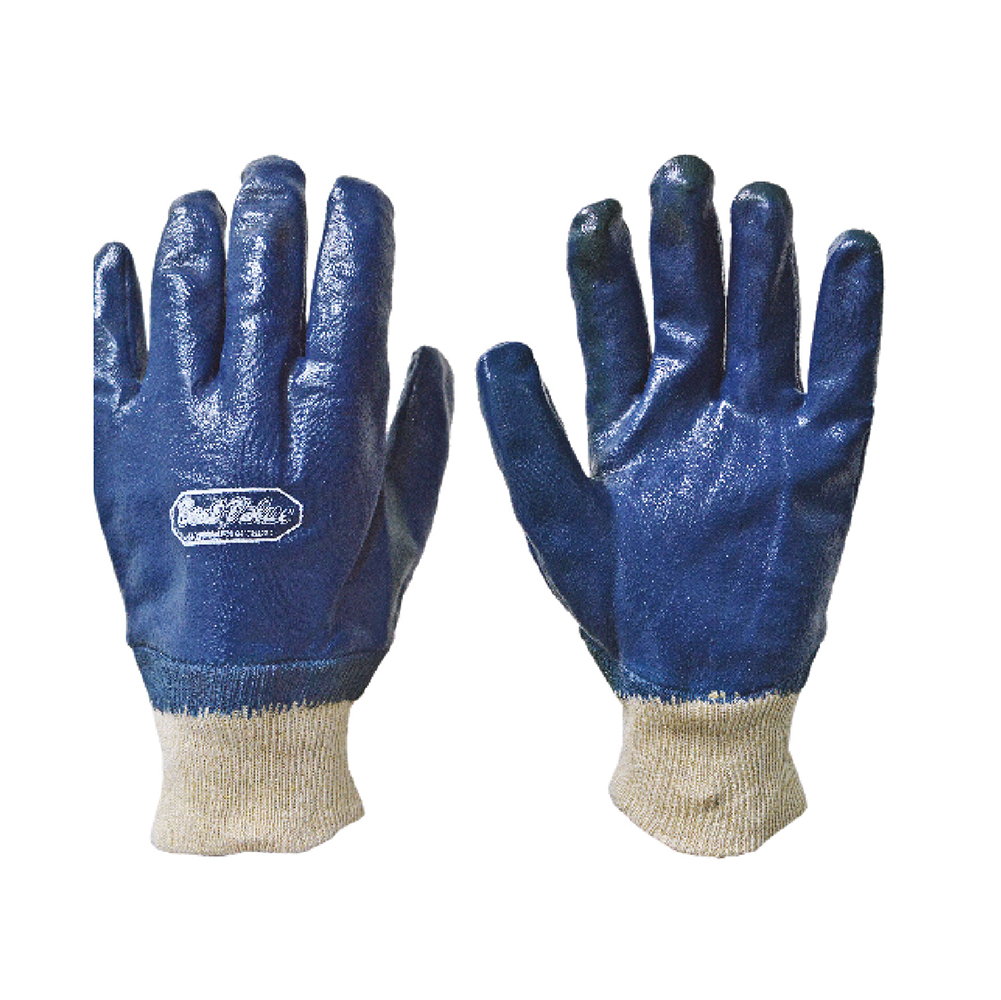 [H19130] Guante De Lona/nitrilo Corto. Azul. 9(225mm)