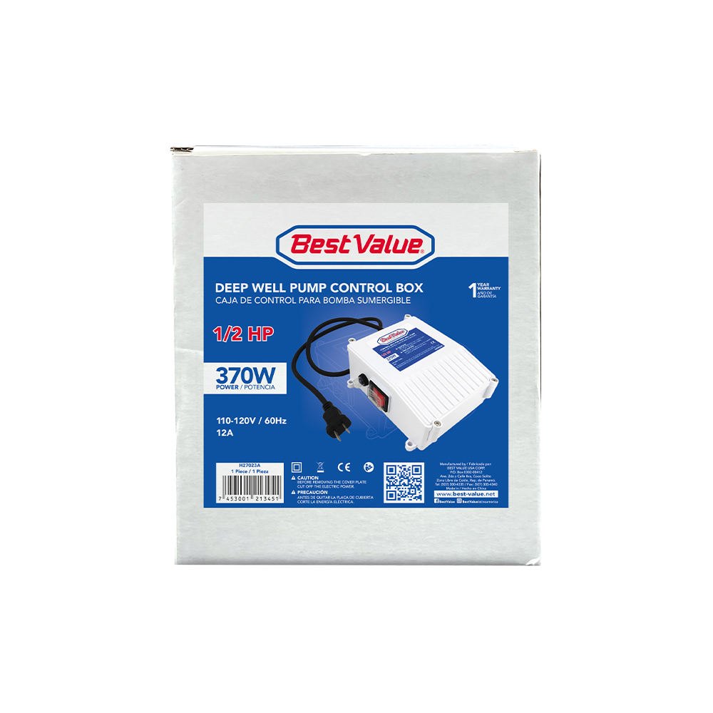 [H27023A] Controlador De Bomba Sumergible H27023. Blanco. 370w