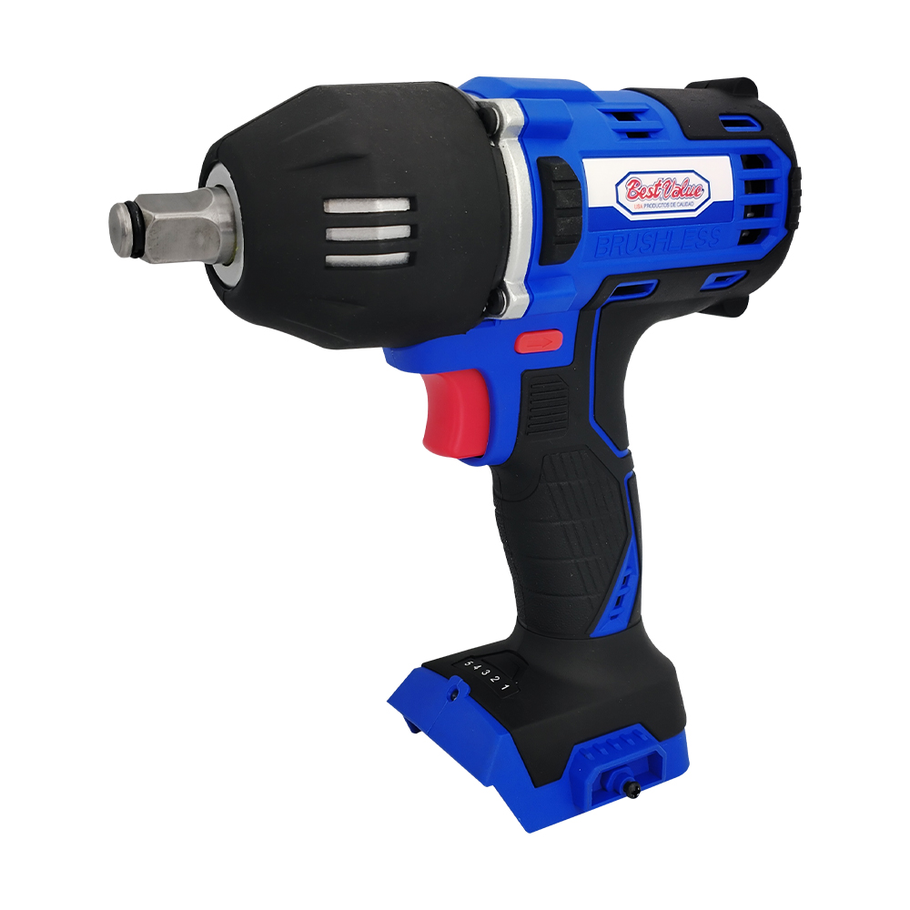 [H27045] Llave De Impacto Inalam 20v + 3 Sockets. Azul. 1/2