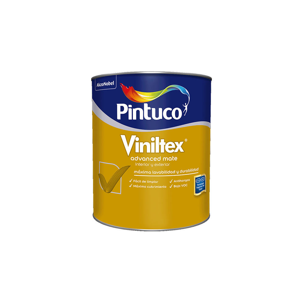 [A14660] Viniltex Advanced Latex Mate Base White 1/4gl (0.946l)