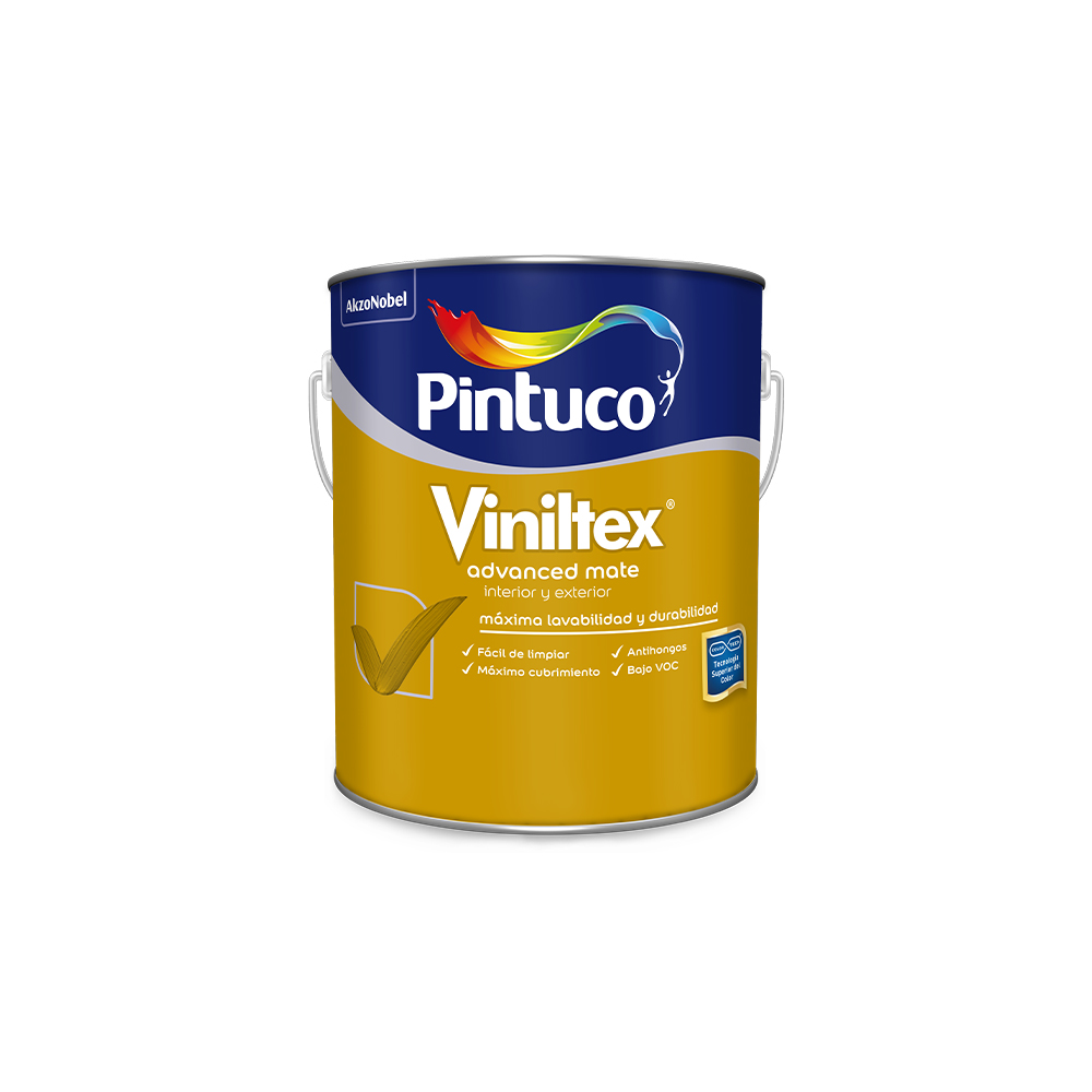 [A14664] Viniltex Advanced Latex Mate Base White 1gl (3.785l)