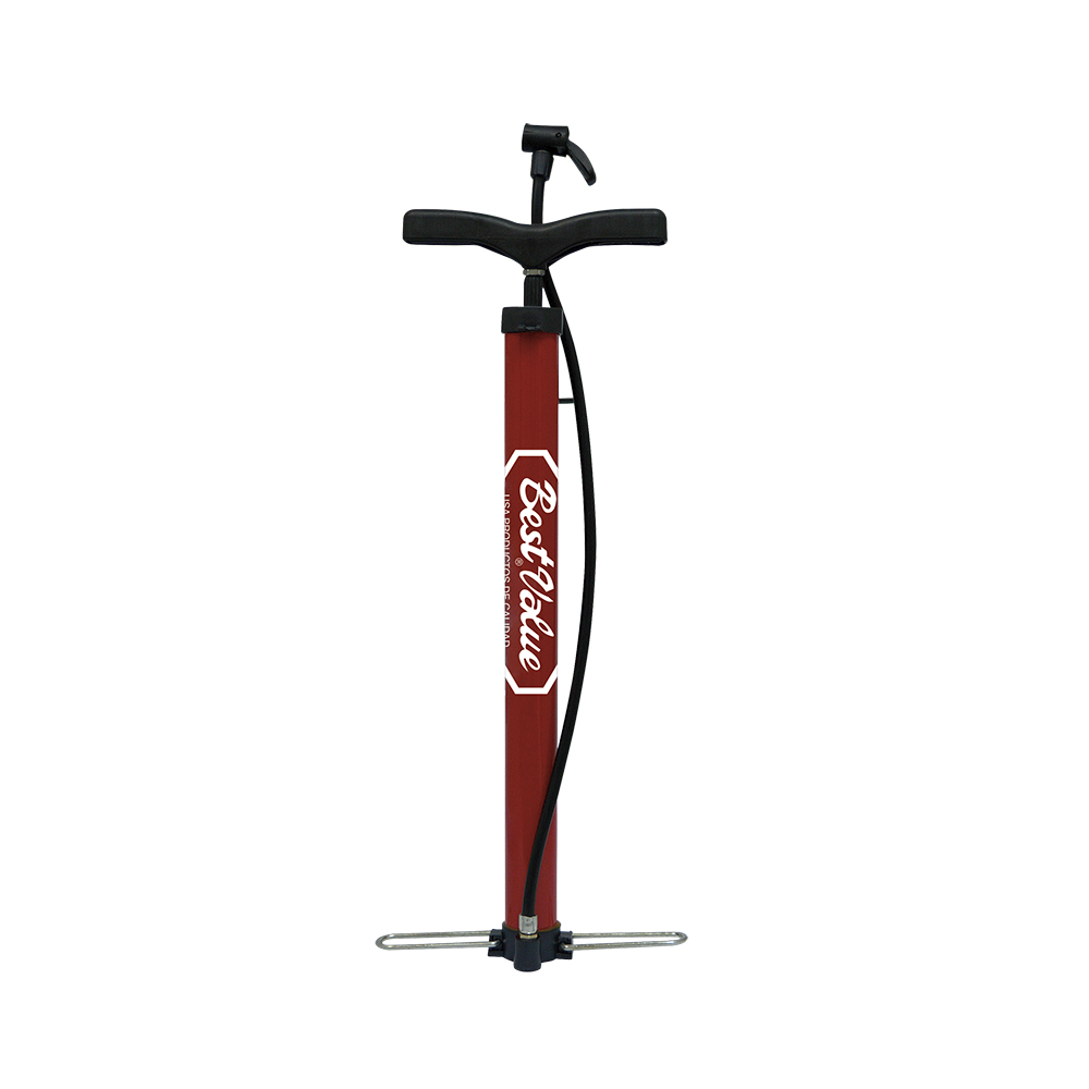[H35005] Bomba De Aire Para Bicicleta Pedestal. Rojo. 18