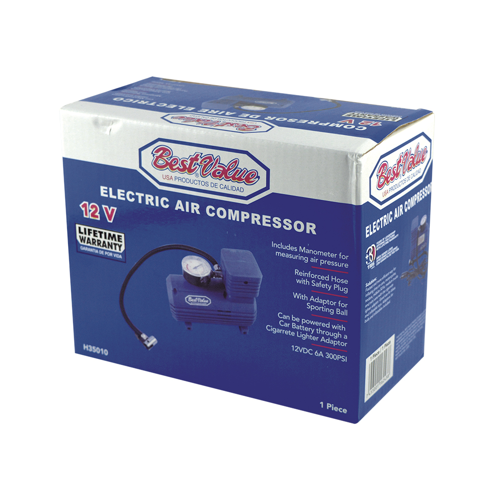 [H35010] Compresor D/aire 12v. Azul. 300 Psi