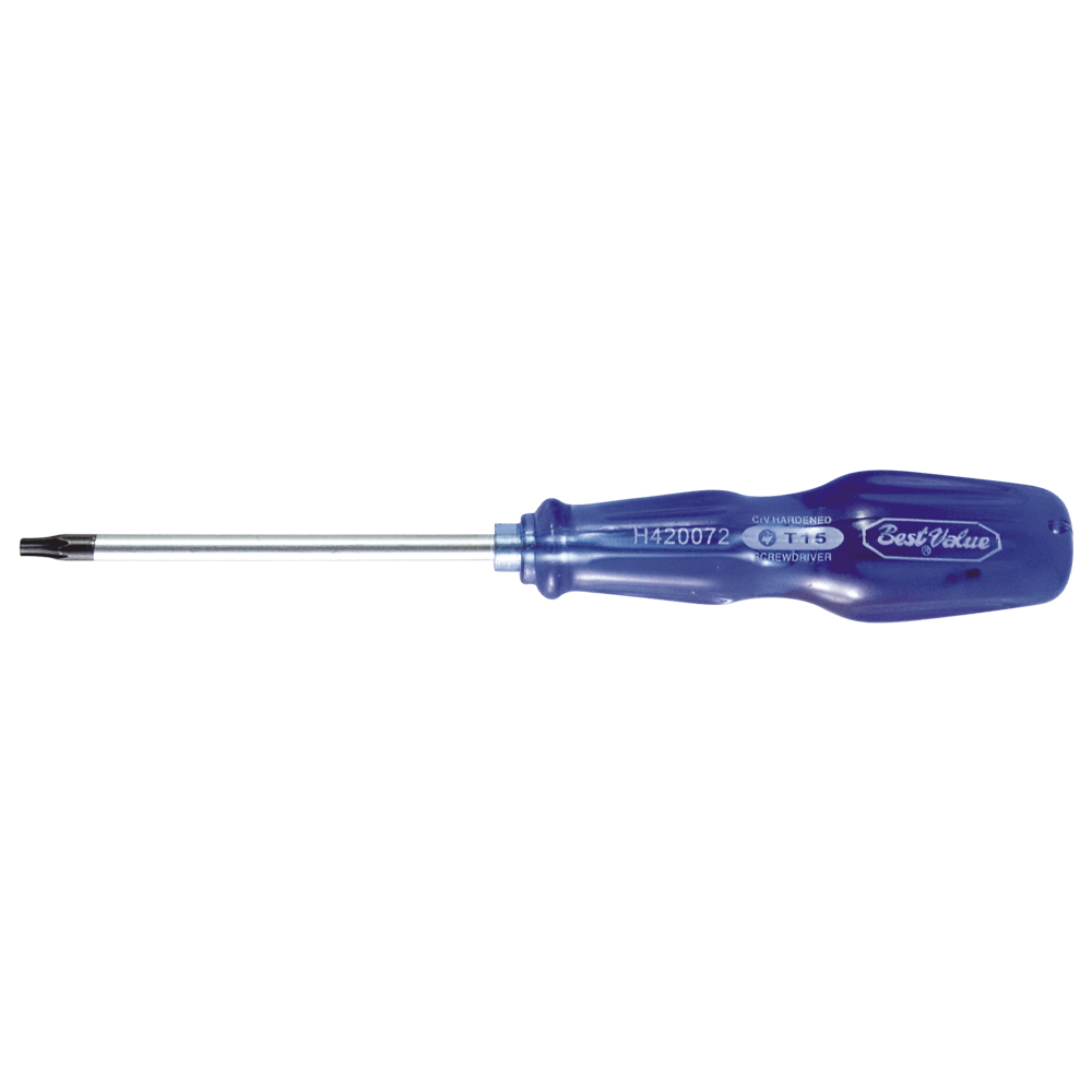 [H420072] Destornillador M/azul Torx T-15. Cromo Vanadio. T-15