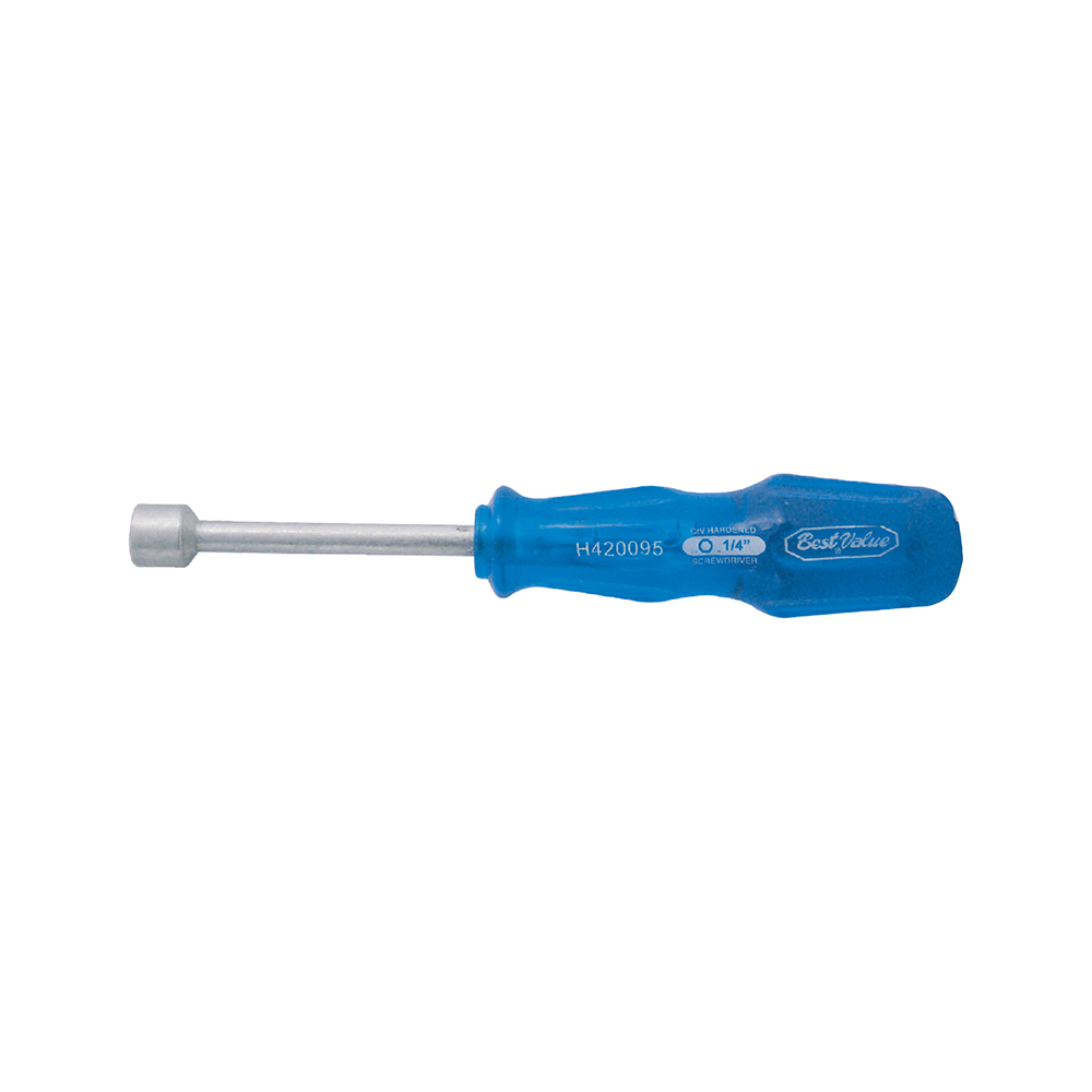 [H420095] Destornillador M/azul Hex 1/4. Cromo Vanadio. 1/4x3