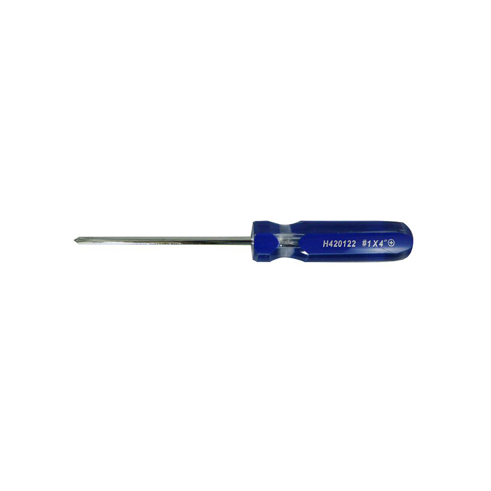 [H420122] Destornillador (+) #1 X4. Cromo Vanadio. #1x4