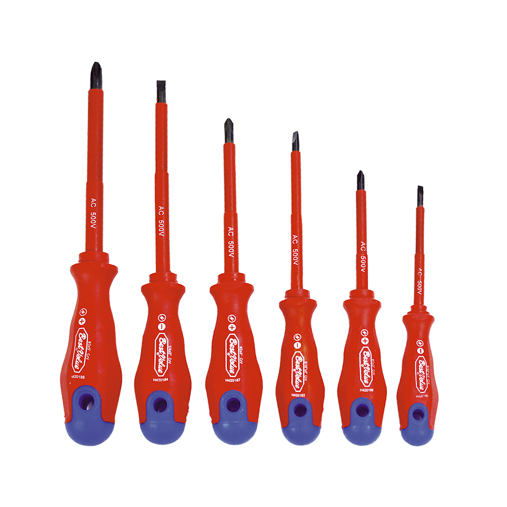 [H420190] Juego Destornillador Insulado 6pcs. Cromo Vanadio. 6 Pzas