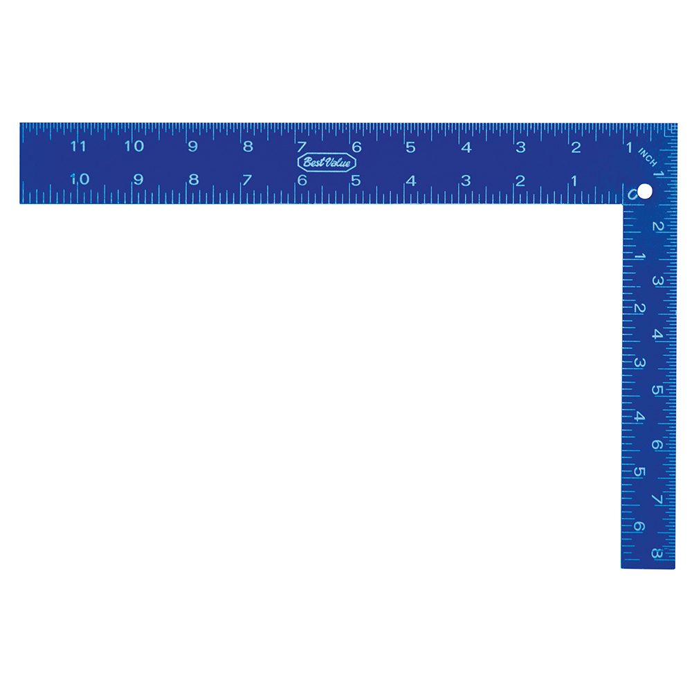 [H420219] Escuadra Carpintero 8x12. Azul. 8 X 12