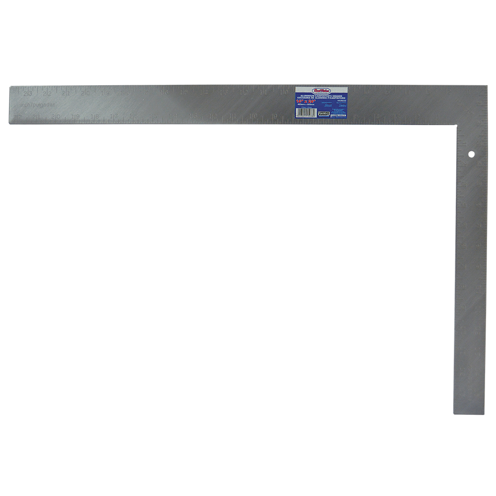 [H420222] Escuadra Carpintero Aluminio 16x24. Aluminio. 16 X 24