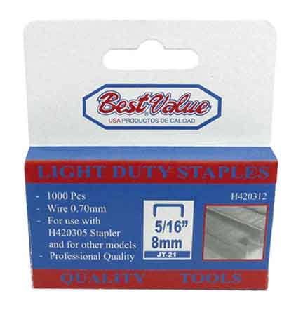 [H420312] Grapa Liviana 5/16 (1000 Pcs) Jt-21. Gris. (8mm)
