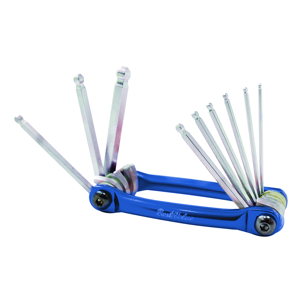 [H420395] Juego Llaves Allen 9pc Plg Alum. Bola. Cromo Vanadio. 9 Pcs