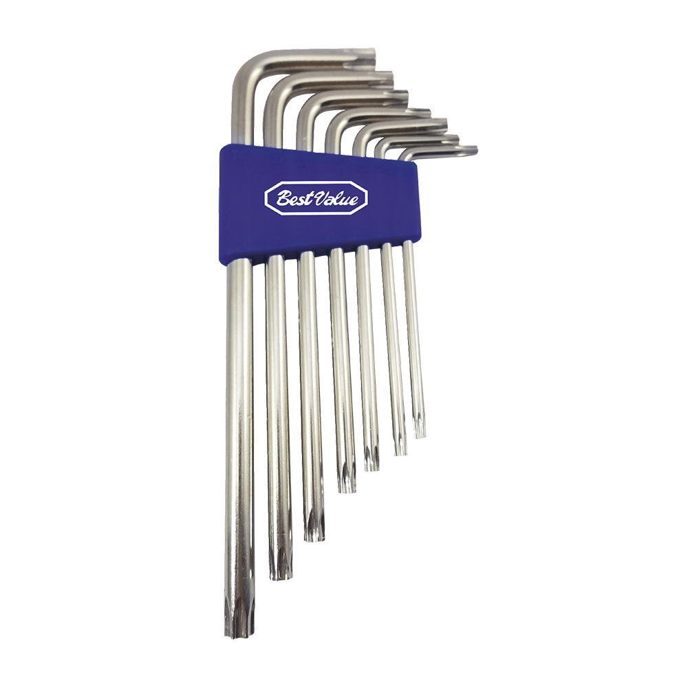 [H420399] Juego Llaves Torx Largas (7pcs) Crv. Cromo Vanadio. 7 Pcs