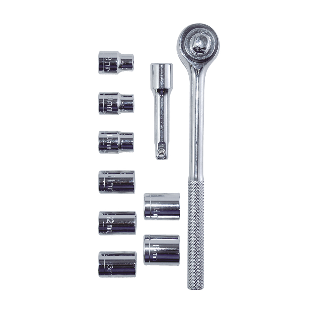 [H420501] Juego De Socket 3/8 10 Pcs