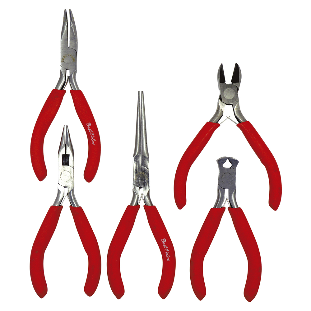 [H42085] Juego D/pinzas Miniatura 5pc. Acero Templado. 5pcs