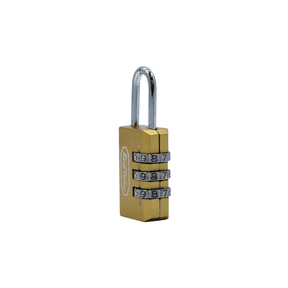 [C16691] Candado Combinacion Para Maleta Dorado. 60mm
