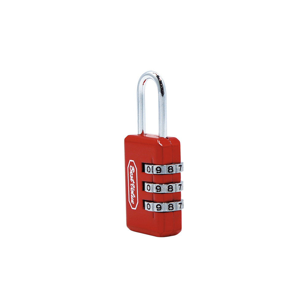 [C16691R] Candado Combinacion Para Maleta Rojo. 60mm