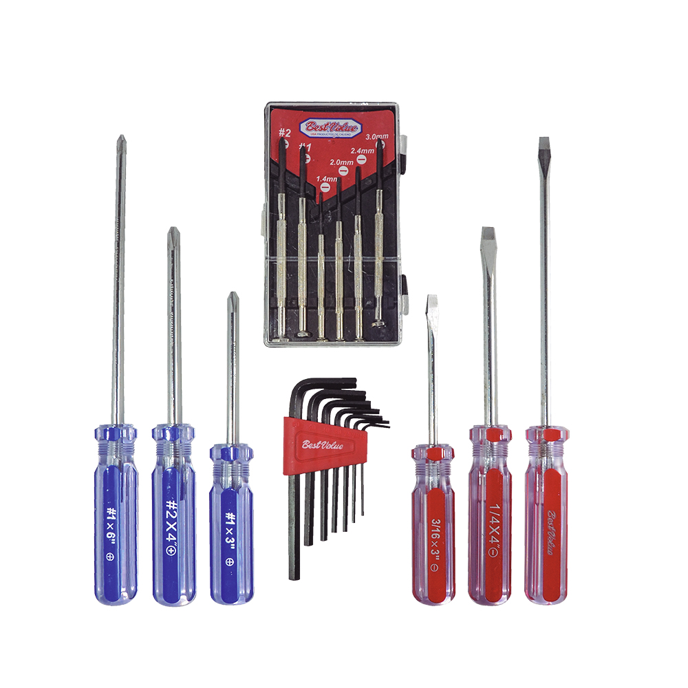 [H42204] Juego Destornillador 20 Pcs. Cromo Vanadio. Pzas