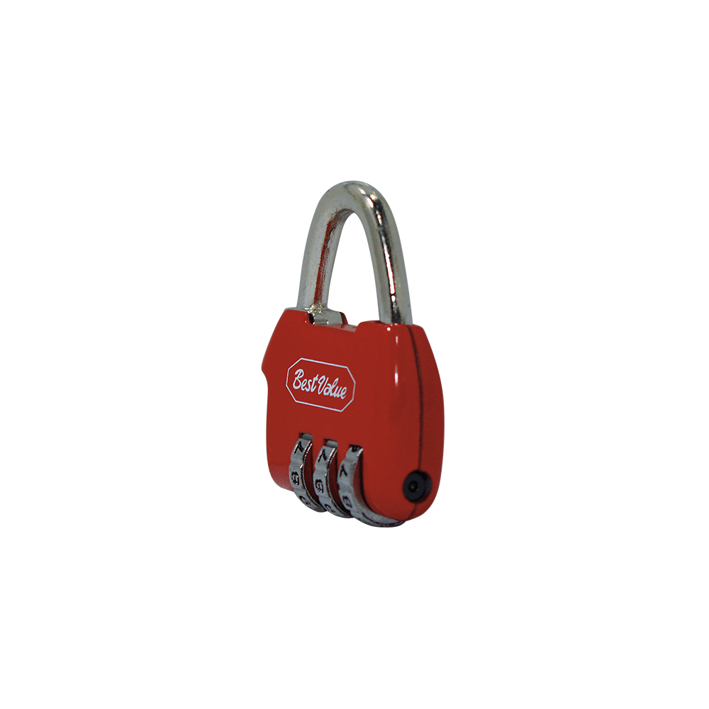 [C16692R] Candado Combinacion Para Maleta Rojo. 45mm