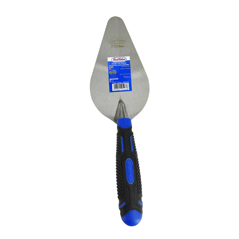 [H4281411] Cuchara Albañil 7 Mango Ergo Redondo. Azul. (175mm)