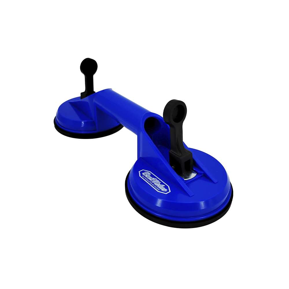 [H4281941] Ventosa Doble Para Vidrios 50kg 115mm X 2. Azul. 13
