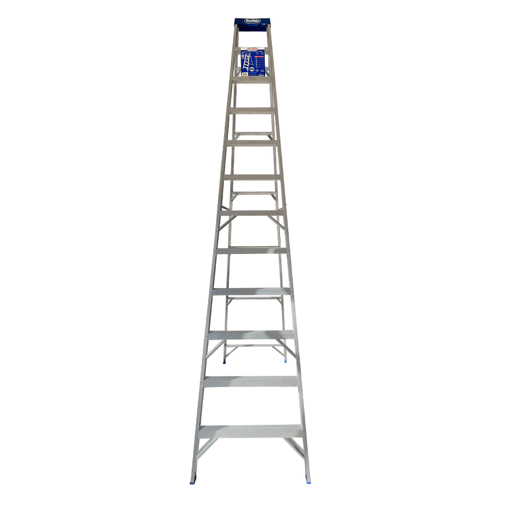 [H52010] Escalera Alum. Tijera (225lb) 12'. Aluminio. 12