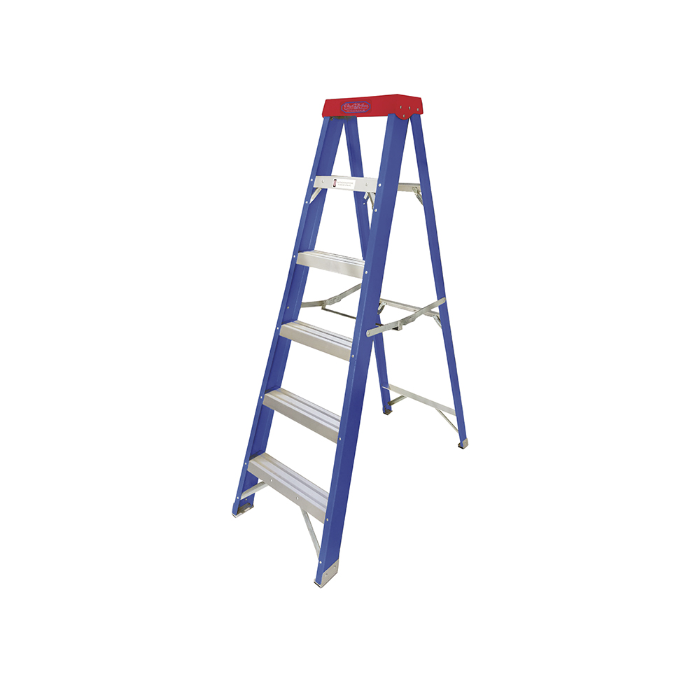[H52014] Escalera Fibra Tijera (225lb) 4'. De Vidrio. 4'