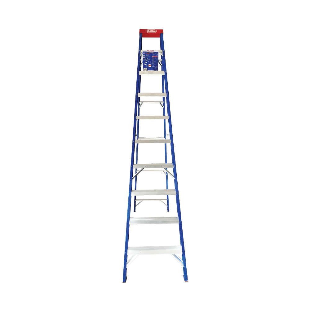 [H52019] Escalera Fibra Tijera (225lb) 10'. De Vidrio. 10