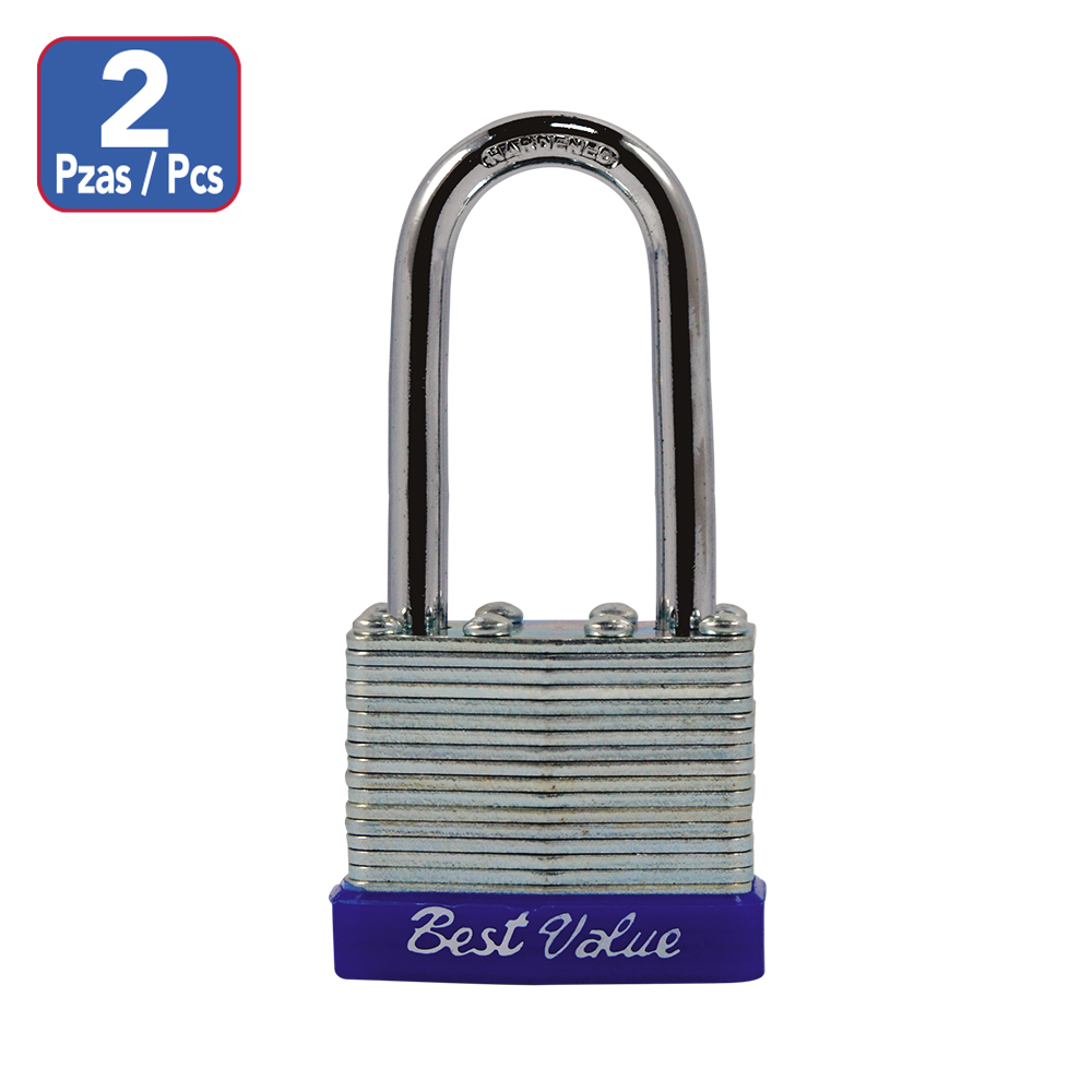 [C17017D] Candado Laminado 40mm (2pcs)arcolargo. Laminado. 2 Pcs