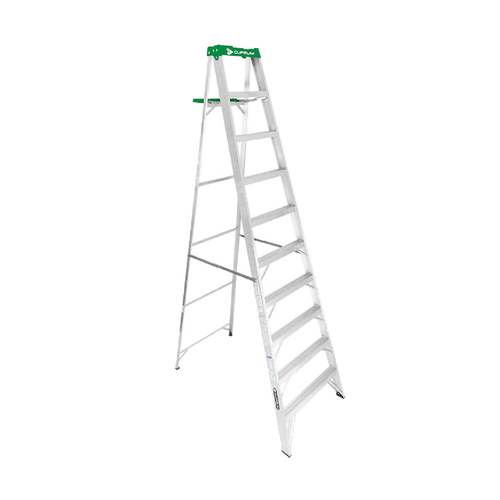 [H56008] Escalera Cuprum Alum. Tijera (385lb) 8'. Aluminio. 8'