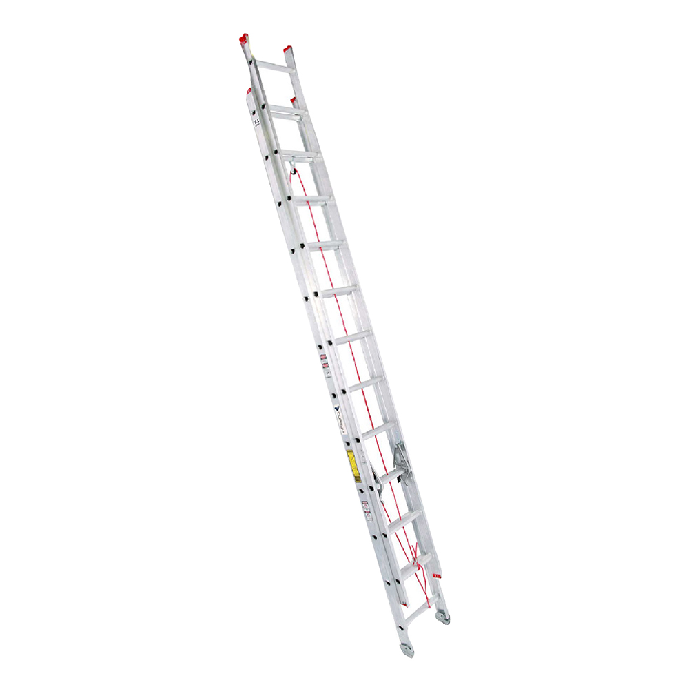 [H56024] Escalera Cuprum Alum. Extens. (330lb) 24'. Aluminio. 24'