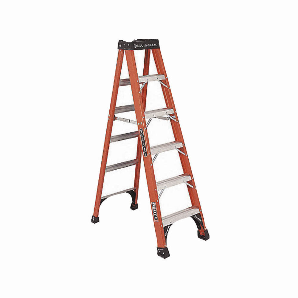 [H56112] Escalera Louisville Fibra Tij(300lb)12'. De Vidrio. 12'