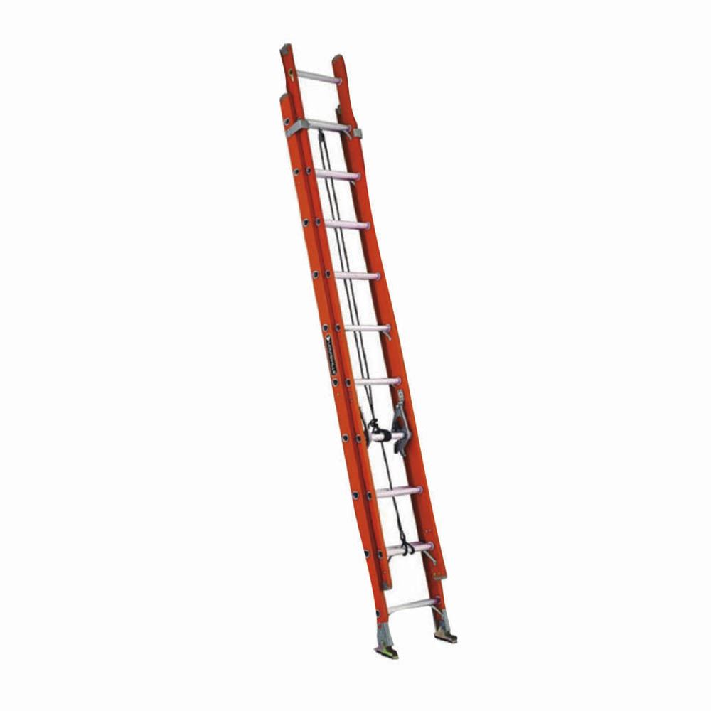 [H56240] Escalera Louisv. Fibra Extens (300lb) 40' Con Accesorios. De Vidrio.