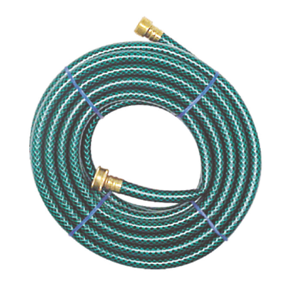 [J02MR125] Manguera Reforzada 5/8 X 25' 3capas. Pvc. 25'. Transparente