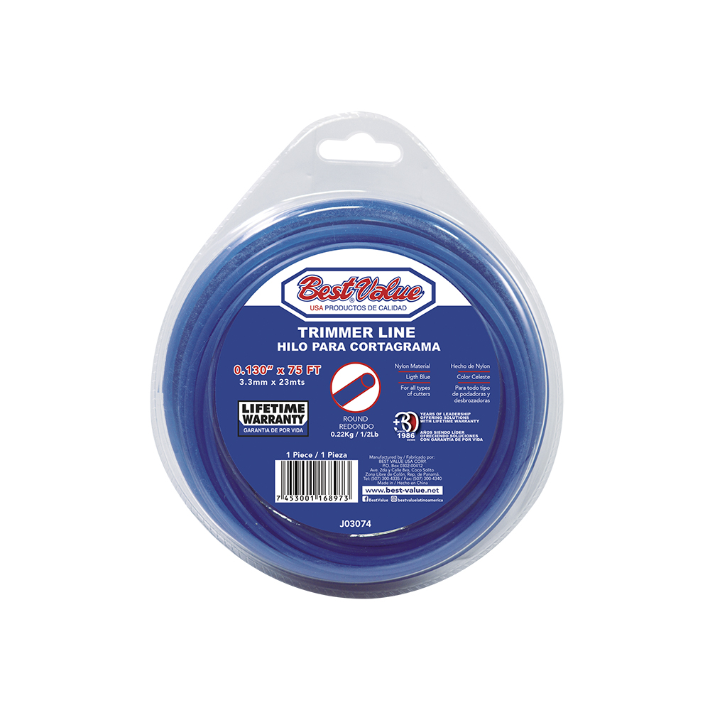 [J03074] Hilo Cortagrama. 130(75')celest Red 1/2. Celeste. 0. 130” (celeste)