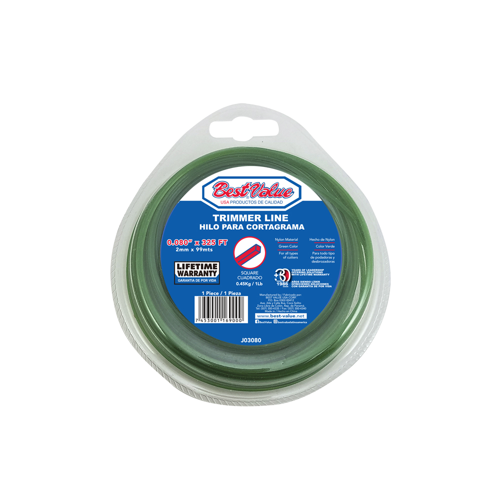 [J03080] Hilo Cortagrama. 080(325')verde Cua 1lb. Verde. 0. 080”(verde)