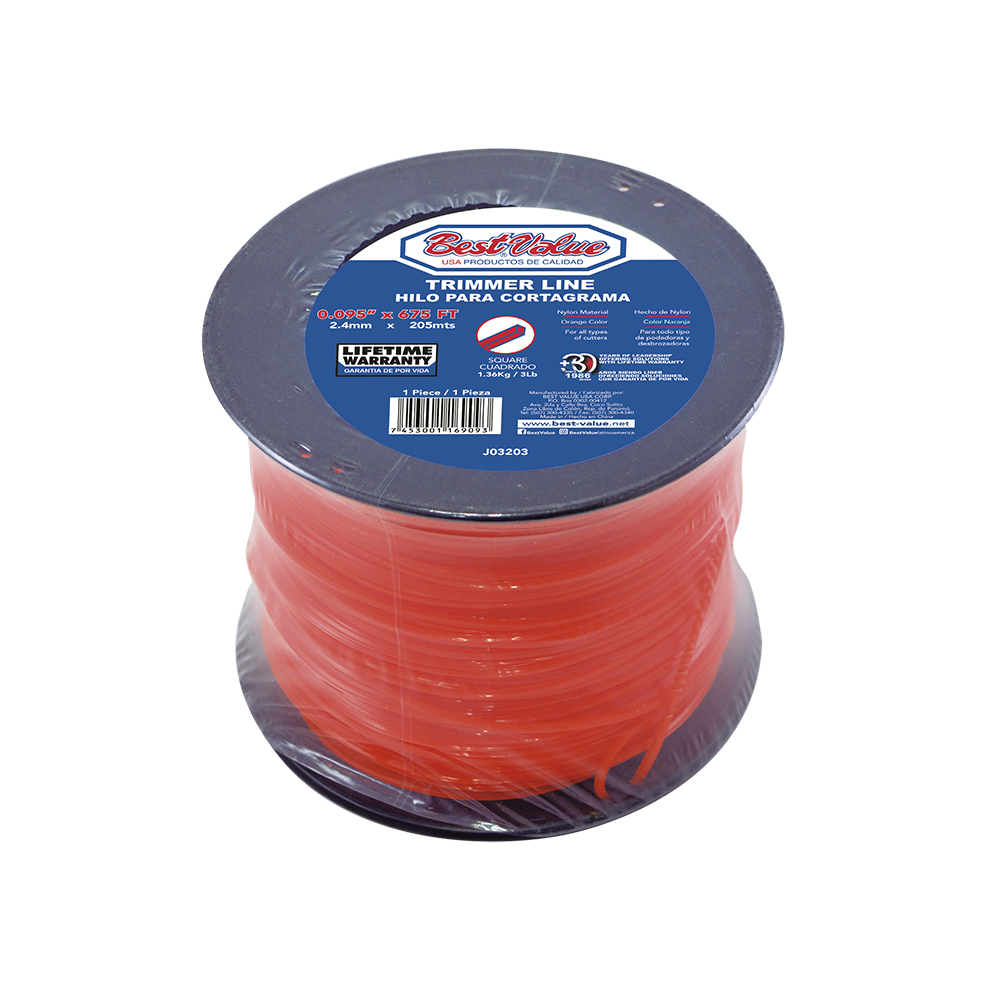[J03203] Hilo Cortagrama. 095(675')naran Cua 3lb. Naranja. 0. 095” (naranja)