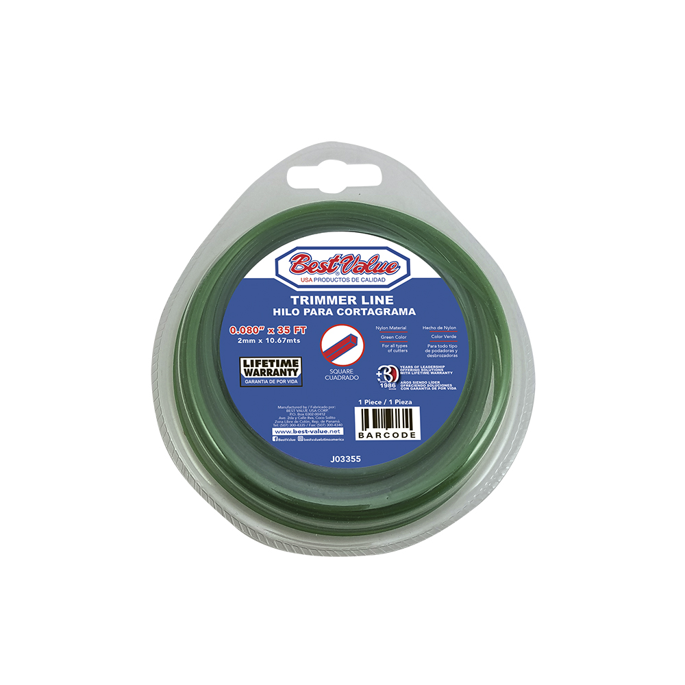 [J03355] Hilo Cortagrama 0. 080x35' Verde Cua. Verde. 080” (verde)