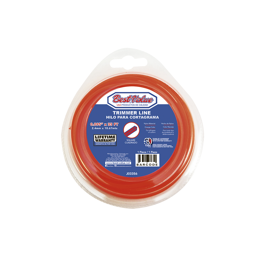 [J03356] Hilo Cortagrama 0. 095x35' Naranja Cua. Naranja. 095” (naranja)