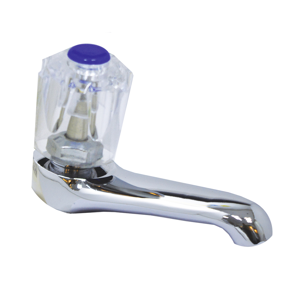 [P01155] Llave Sencilla Lavamano Acrilica T. W. Aquina. Cromado