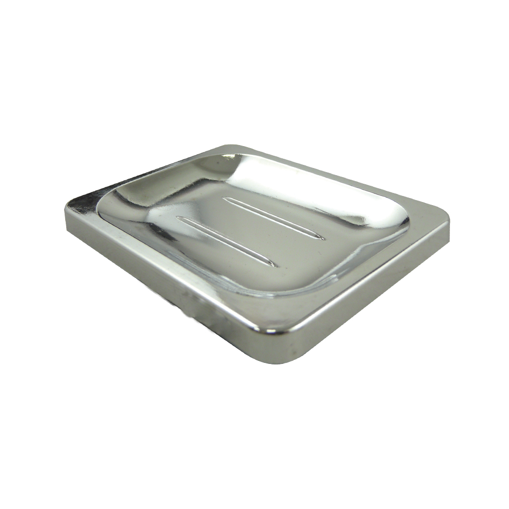 [P01203] Jabonera Para Sobreponer Cromada Aquina. Cromado