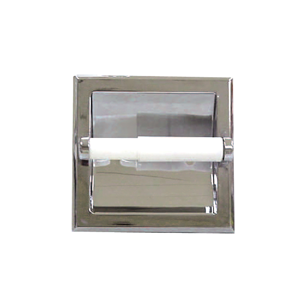 [P01222] Papelera Para Embutir Cromada Aquina. Cromada. (en Rollo)
