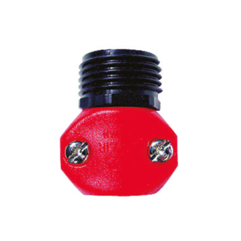 [P014475] Coupling Macho Para Manguera Plast. 5/8-3/4. Negro/ Rojo. 5/8-3/4